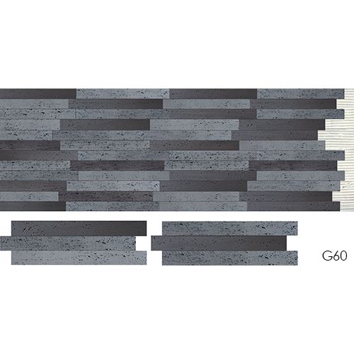 Elastīgs attīrīts akmens finieris ārsienām un griestiem ar modificētu māla materiālu